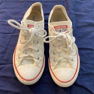Kids White Converse size 2